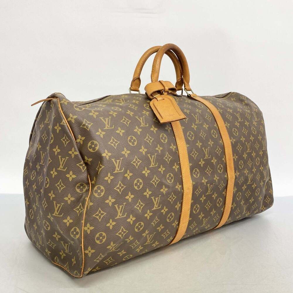 LOUIS VUITTON Brown Monogram Keepall 60 Boston Bag - Picture 2 of 11